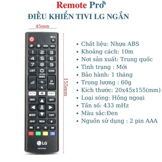 Remote điều khiển tivi LG smart ngắn - điều khiển tivi lg