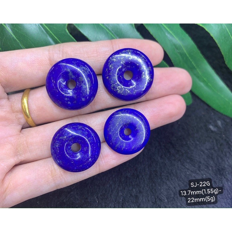 Mặt Đồng Điếu Đá Lapis Size 14-22mm