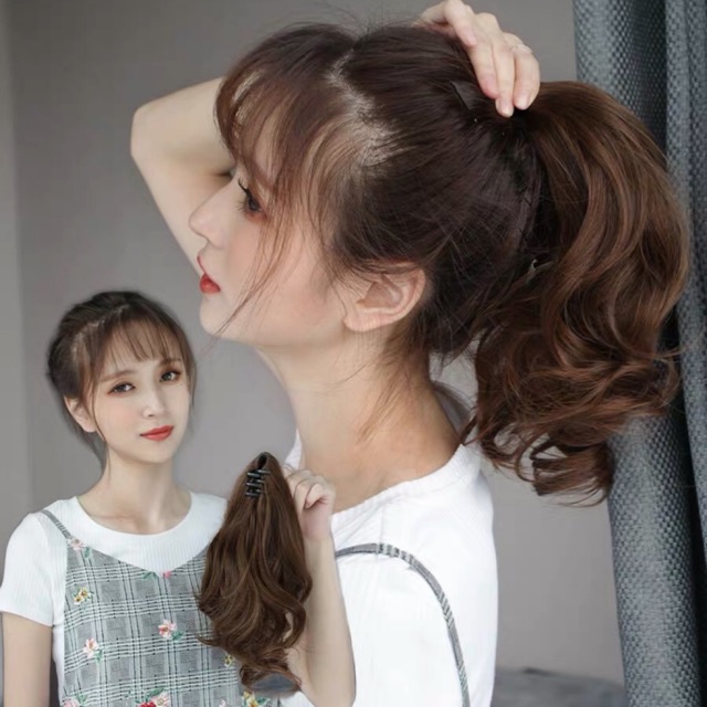 NGOẶM TÓC GIẢ NGẮN HÀNG CAO CẤP KÈM HÌNH THẬT