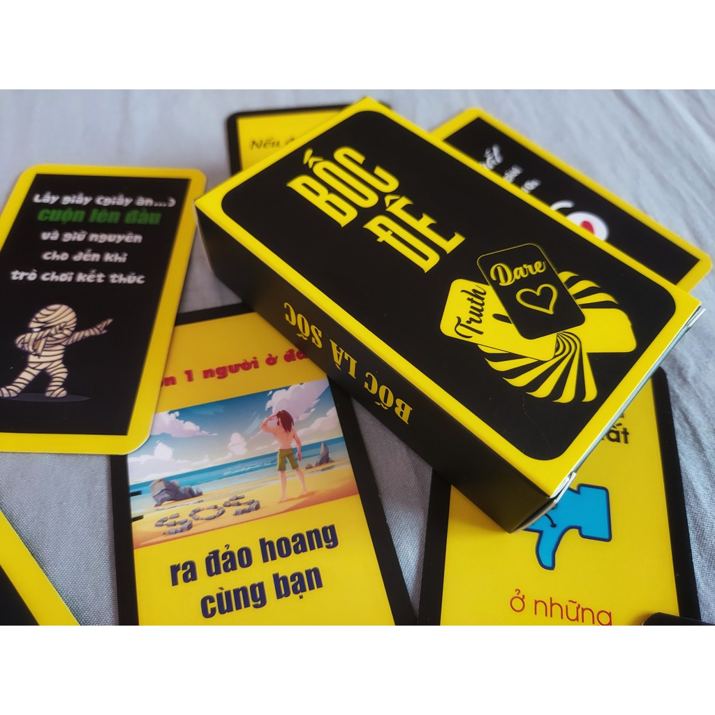 Bộ Bài BỐC ĐÊ 🌟Bản Nốc Out🌟- Truth Or Dare Việt hóa - Drinking game hot trend gây CHUẾNH CHOÁNG cuộc vui liên hoan