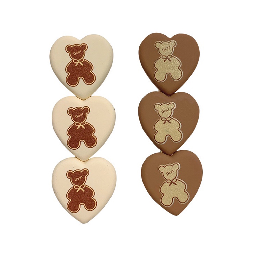 Kẹp tóc bằng acrylic hình hoa tulip/gấu dễ thương cho bé gái