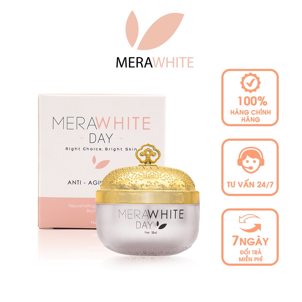 [TẶNG SERUM] Combo 2 Kem dưỡng trắng da ban ngày  MeraWhite DAY - Mờ nám - Tàn nhang - Chống Lão Hóa