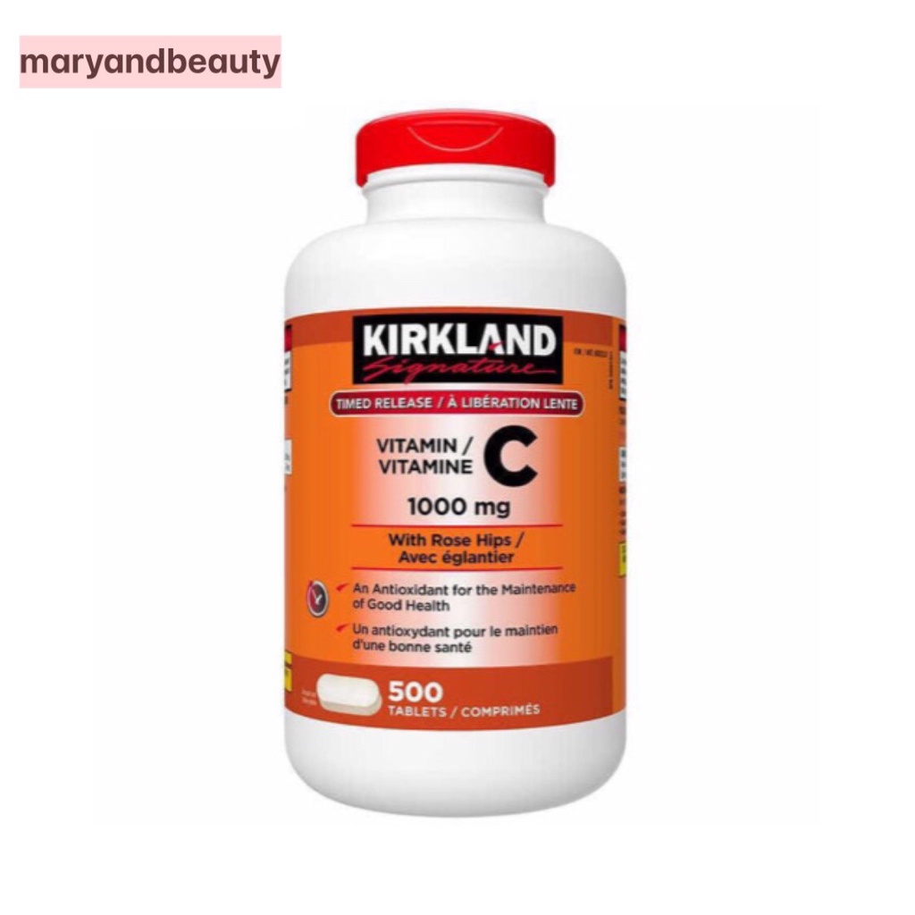 Hộp 500 Viên Vitamin C Kirkland Đẹp Da Chống Lão Hoá Tăng Cường Sức Đề Kháng