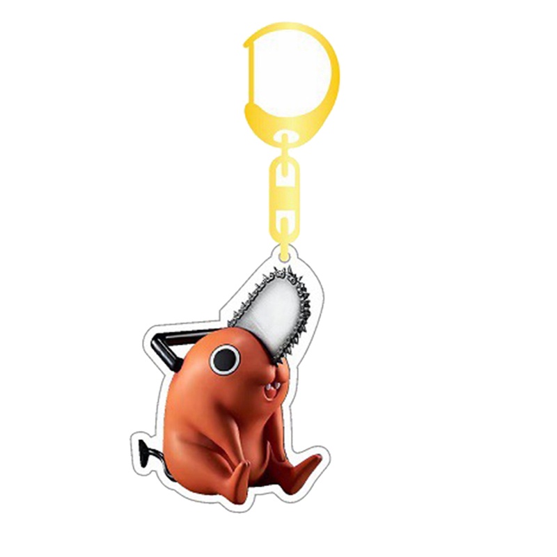 Móc Chìa Khóa Bằng Acrylic Hình Nhân Vật Anime Chainsaw Man Pochita Makima