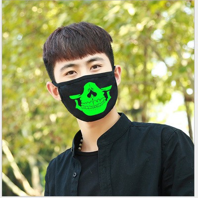 Khẩu Trang Dạ Quang-Khẩu Trang Hoạ Tiết Đầu Lâu Phát Sáng Trong Đêm | BigBuy360 - bigbuy360.vn