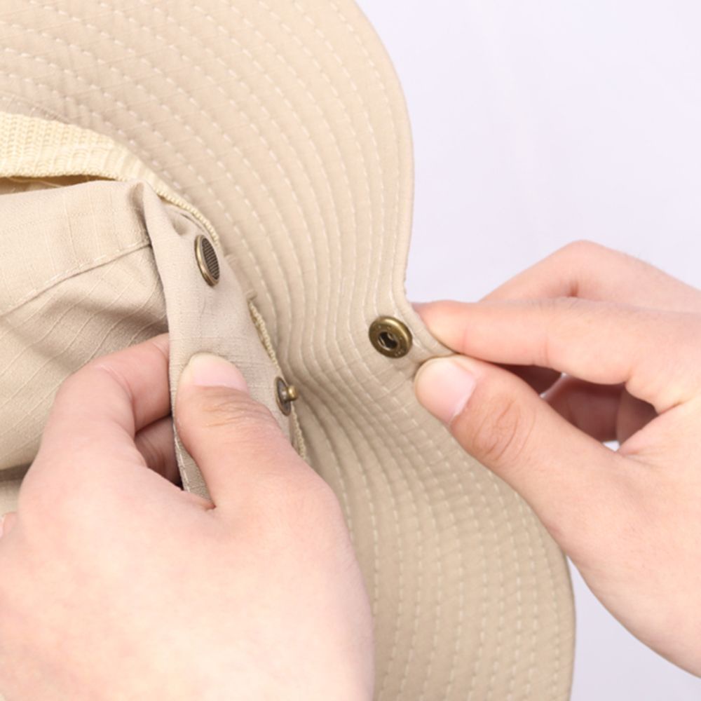 Nón vành rộng che cổ chống nắng nhiều màu tùy chọn cho nam và nữ