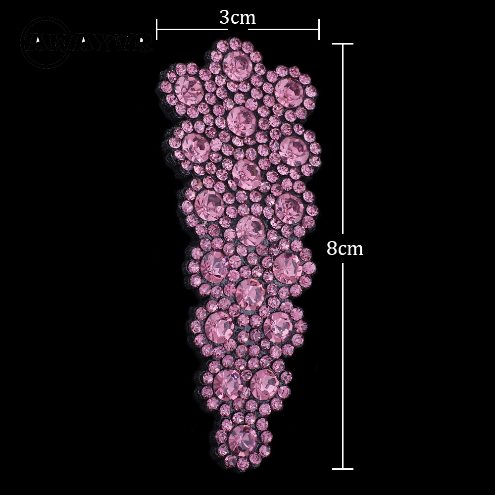 Set 2 kẹp tóc đính pha lê thời trang cho nữ