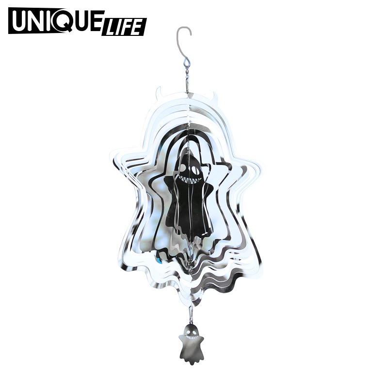 Ghost Wind Spinner Hanging Decoration Home Indoor Yard Living Room Ornament