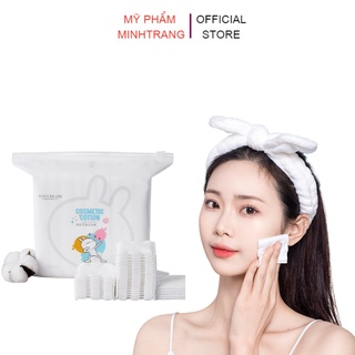 Bông tẩy trang Maycreate 150 miếng thiết kế 3 lớp mềm mịn,giúp tẩy trang sạch sẽ và dễ dàng,tẩy tế bào chết,tái tạo da