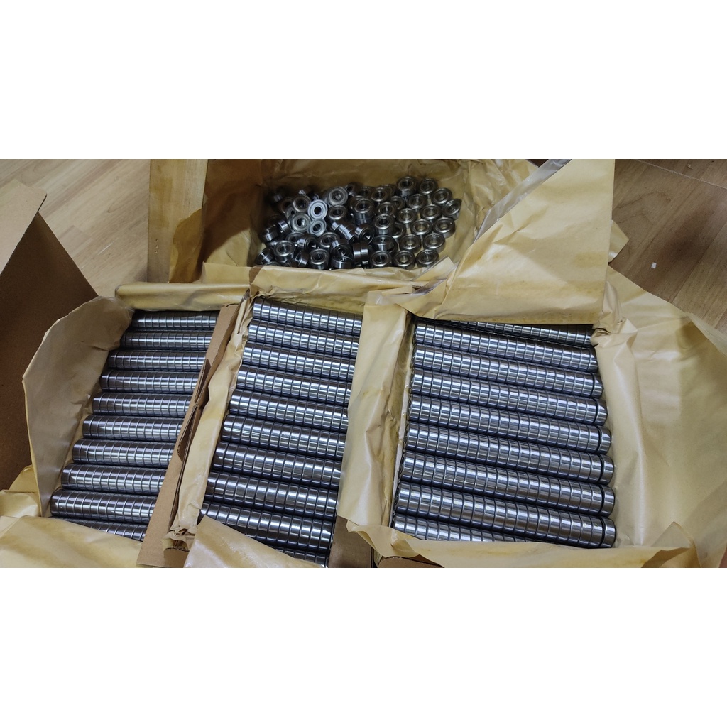Combo 2 vòng bi 608 & sơ mi đóng bi & KẸP NHÔM KO BẠC