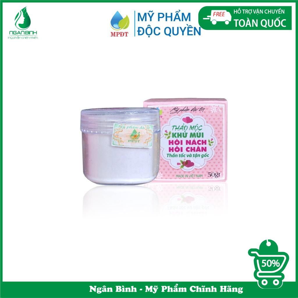 Thảo mộc hồng khử mùi hôi nách hôi chân, giảm thâm, da sáng hồng, láng mịn 50gr