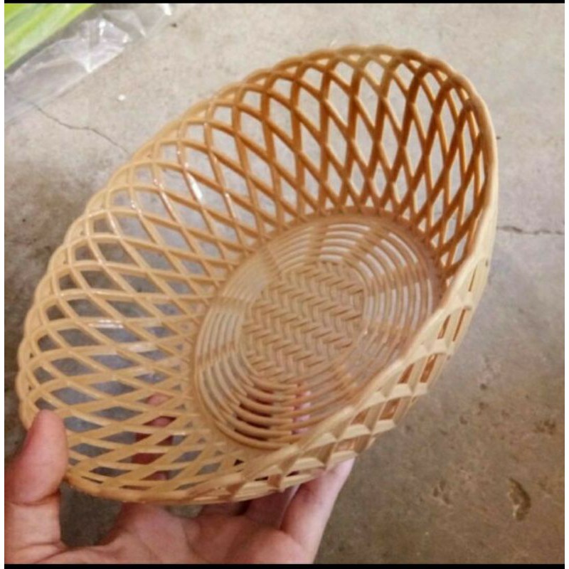 RỔ NHỰA GIẢ MÂY ĐAN - RỔ ĐỰNG HOA QUẢ CAO CẤP  VIỆT NHẬT - GIÁ RẺ