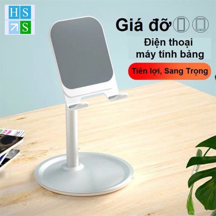 Giá đỡ điện thoại &amp; iPad để bàn Mini Desktop tiện lợi - Để bàn làm việc, kệ đầu gường, rảnh tay nấu ăn, tiện đi du lịch