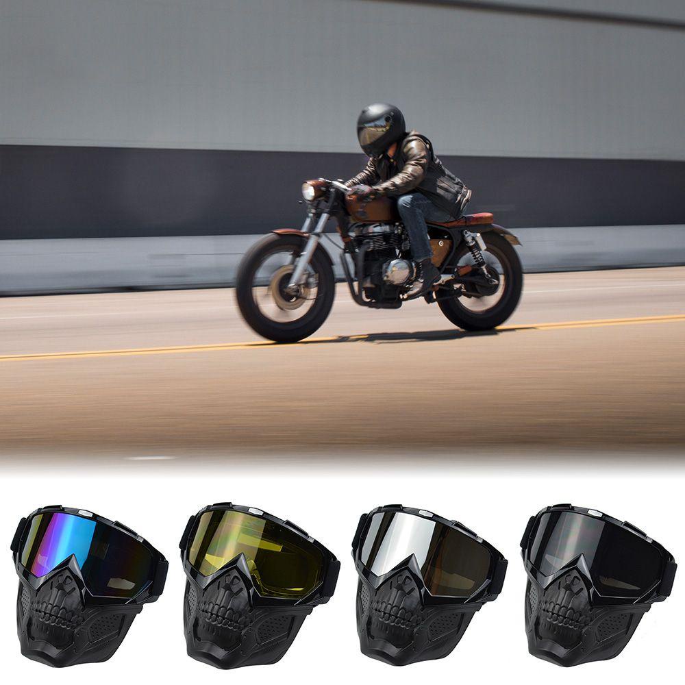 Osier1 Kính Bảo Vệ Mắt Khi Lái Xe Máy Ngoài Trời Họa Tiết Đầu Lâu Mới