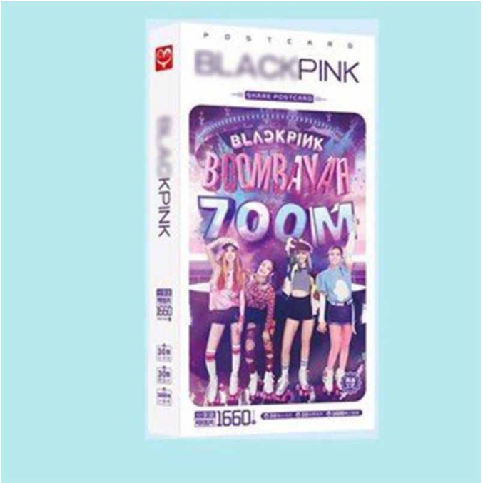 Hộp ảnh postcard BLACKPINK in hình thần tượng Hàn Quốc quà tặng xinh xắn mẫu mới