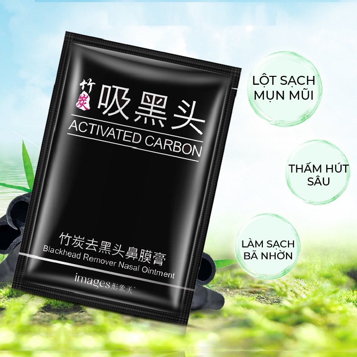 Gel Lột Mụn Đầu Đen l Mụn Cám Than Tre Hoạt Tính Mask Mặt Nạ Lột Mụn Activated Carbon Images Nội Địa Trung MOCHI SHOP