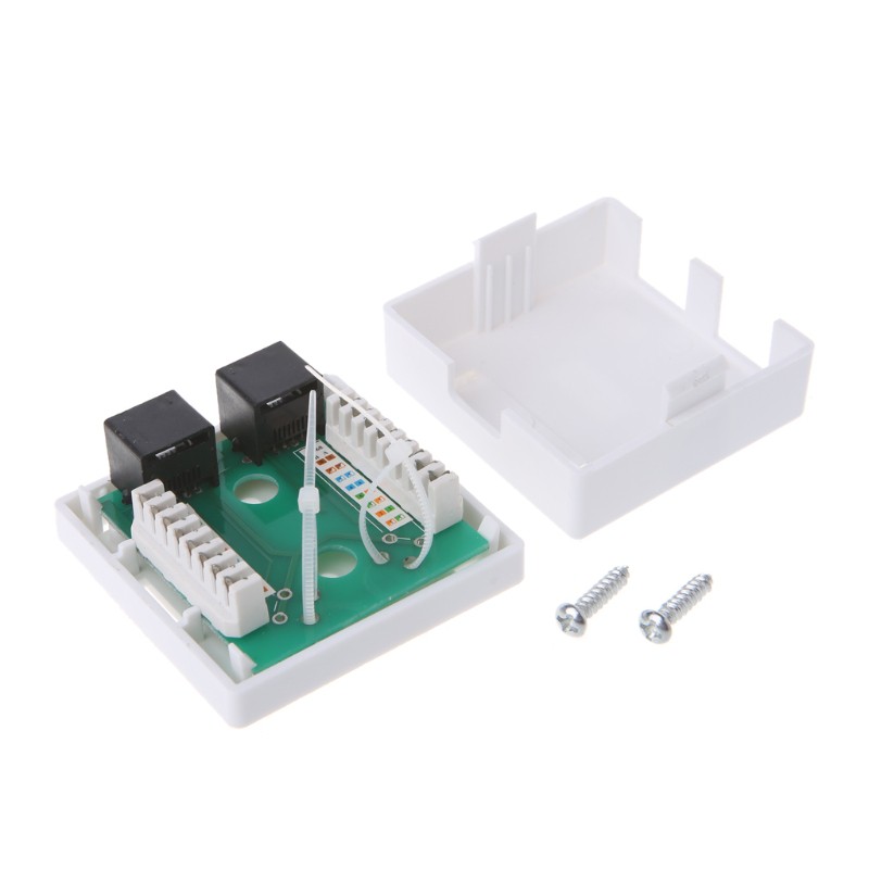 Hộp Nối Dây Mạng Rj45 Junction Box Cat5e 2 Cổng