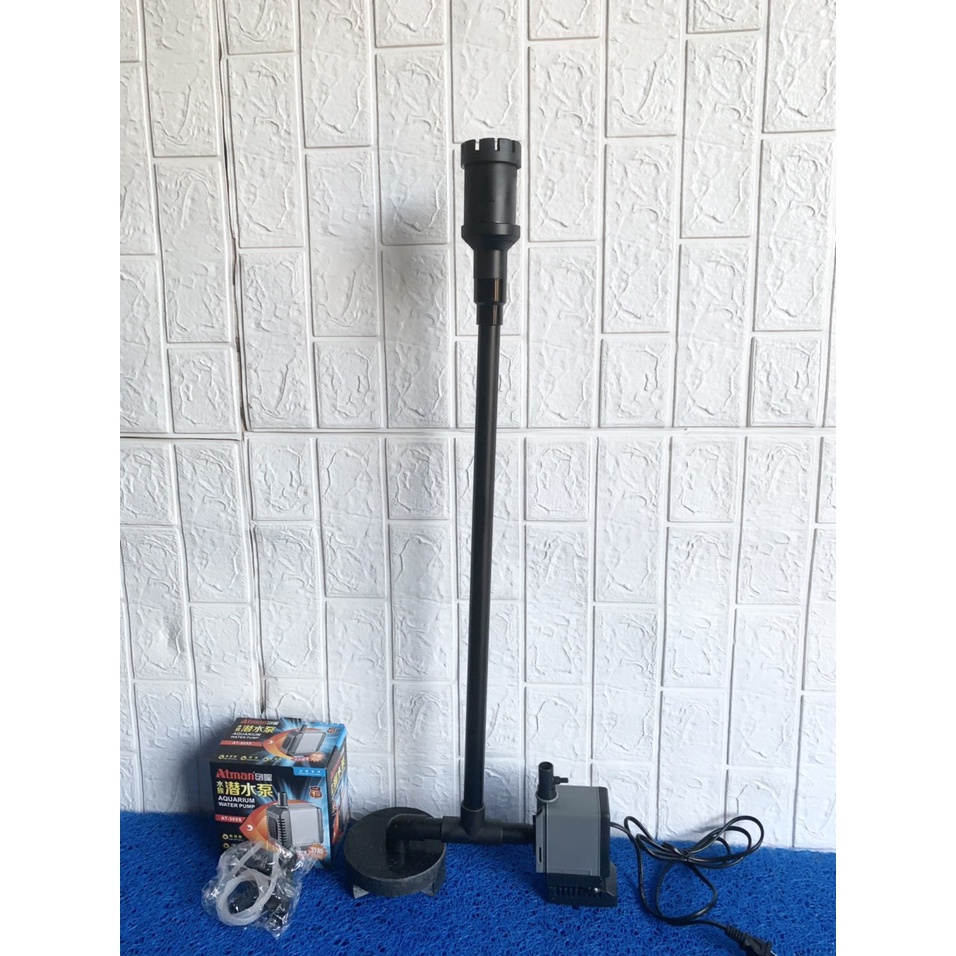 Bộ hút mặt bể cá Phi 48 cho bơm ATMAN 305, 306s ( Không Bơm ) dùng nấm đá cân bằng máy