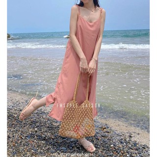 VÁY LỤA HAI DÂY DÁNG XUÔNG