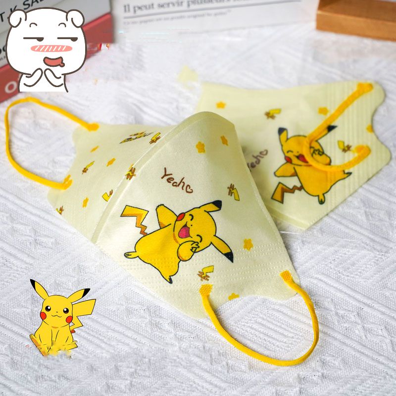 Set 10 Chiếc Khẩu Trang 3D Cho Bé 4-8 Tuổi Hoạ Tiết Siêu Dễ Thương