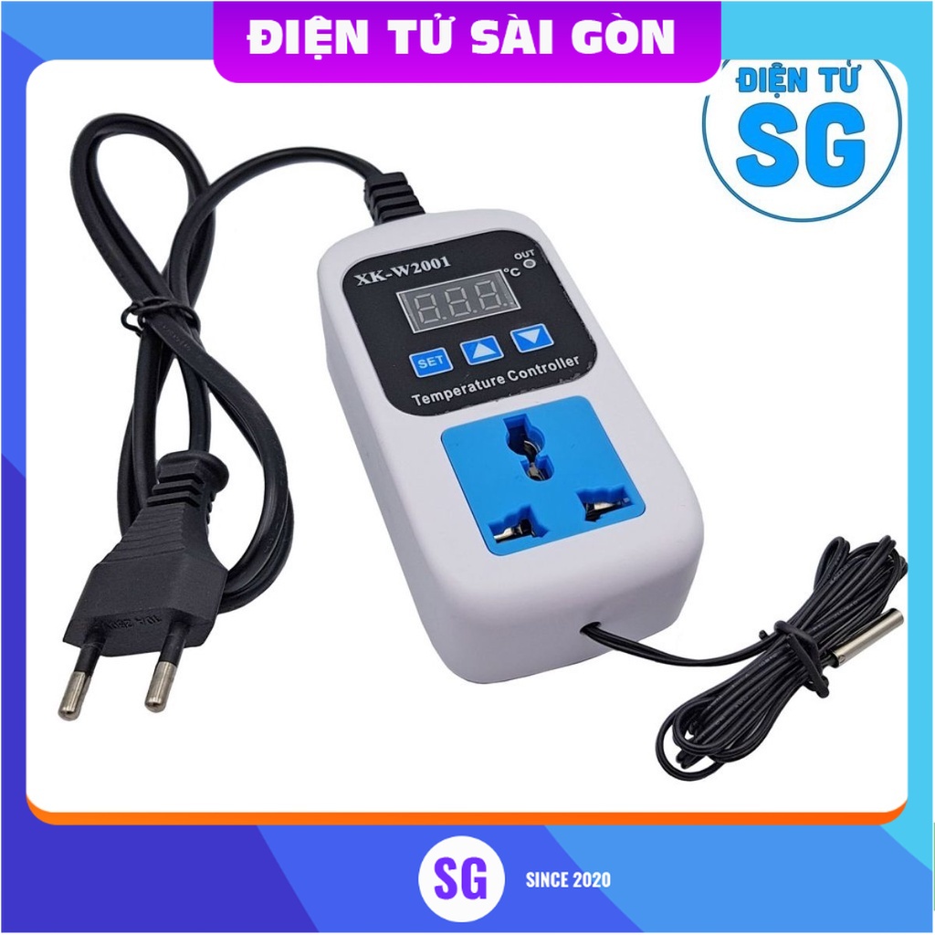 Bộ khống chế, điểu khiển nhiệt độ XK-W2001 220VAC
