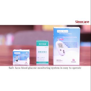 Bộ máy đo đường huyết Safe Accu tặng 50 que thử và 50 kim chích máu