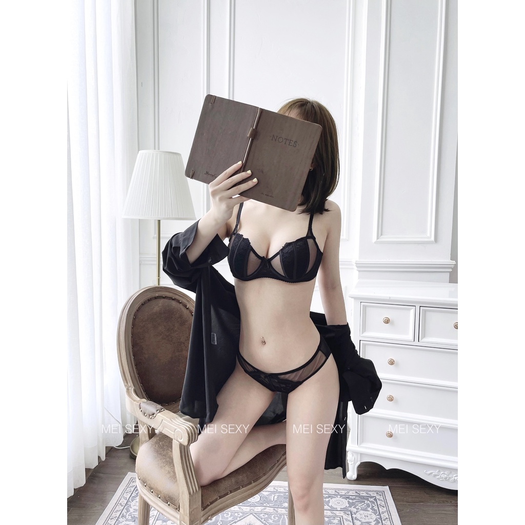 Bộ lót ren không mút, có đệm 0.5cm, có gọng cao cấp. Lót mỏng nhẹ nhàng, thoáng mát dành cho ngực vừa và lớn_019 | BigBuy360 - bigbuy360.vn