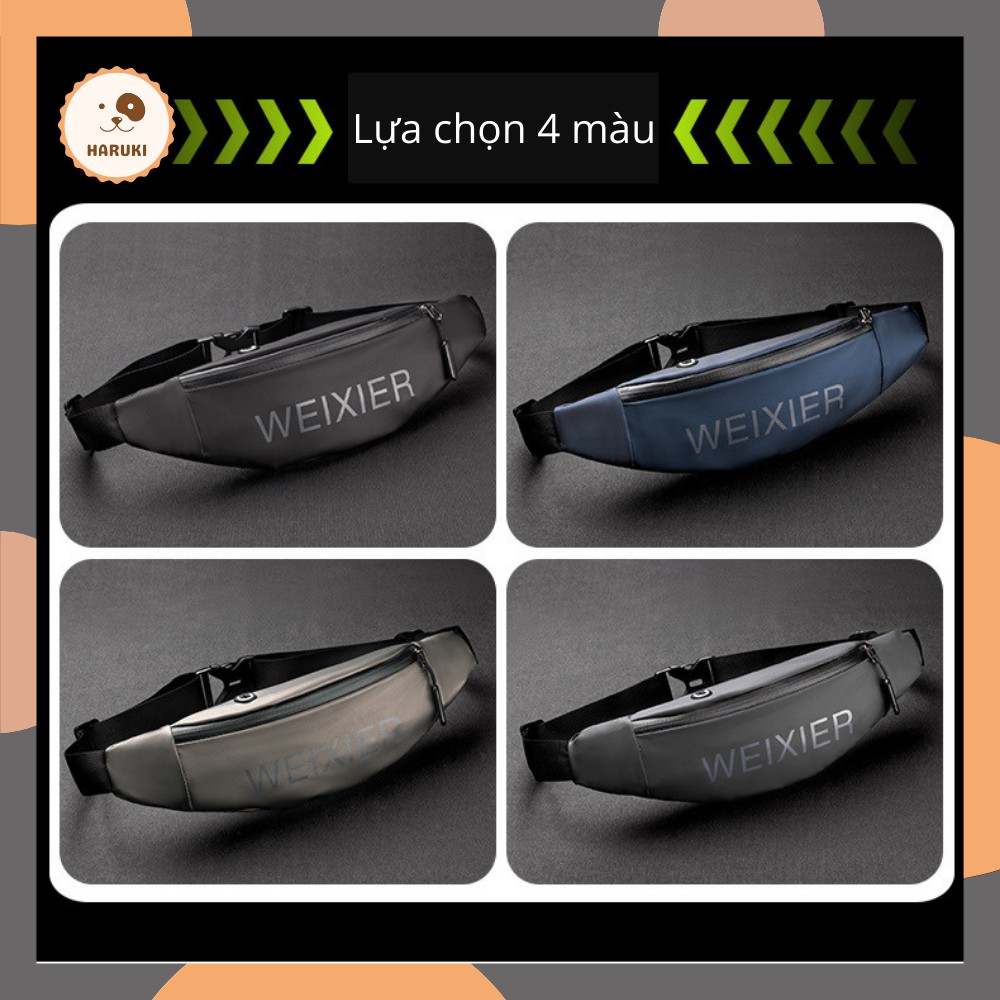 Túi đeo hông đeo thắt lưng Weixier chống nước sử dụng chạy bộ tập thể dục vừa đeo chéo thời trang - HARUKI Shop | BigBuy360 - bigbuy360.vn