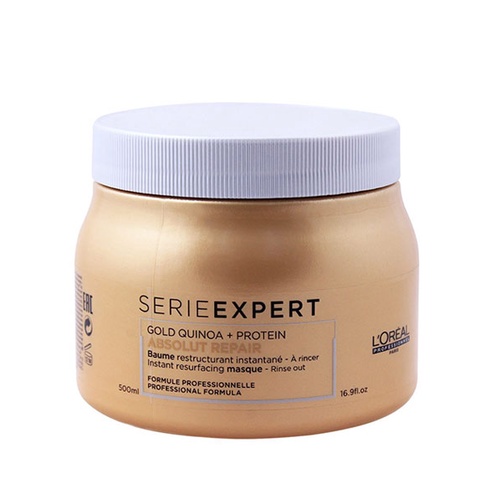 Dầu hấp tóc L'oreal Serie Expert Gold Quinoa + Protein Absolut Repair Mask – 500ml