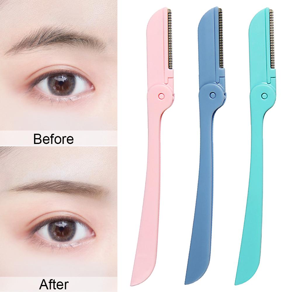Set 10 Dao Cạo Lông Mày Dạng Gập Tiện Dụng Cho Nữ ESPO