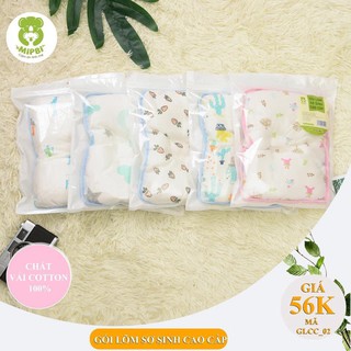 GỐI LÕM SƠ SINH CAO CẤP MIPBI - Bông Liền - Chống Bẹp, Méo Đầu Cho Trẻ Sơ Sinh