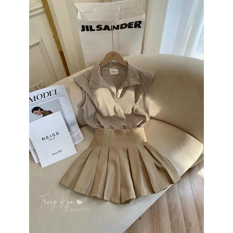 Sét Bộ 2 Món Sọc Dọc Cánh Tiên Chất Tuyết Mưa Mềm Mát Mặc Đẹp Dáng Xinh [NEW UNISEX]