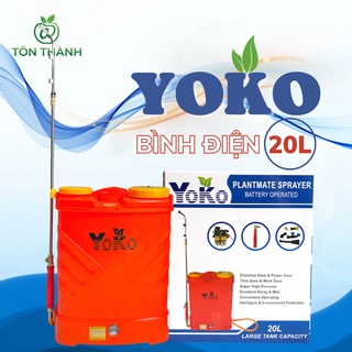  BÌNH XỊT ĐIỆN YOKO 2 BƠM 12V12AH 20 LÍT CÔNG NGHỆ JAPAN DÒNG CAO CẤP CHUYÊN DÙNG PHUN THUỐC TRỪ SÂU TƯỚI CÂY 
