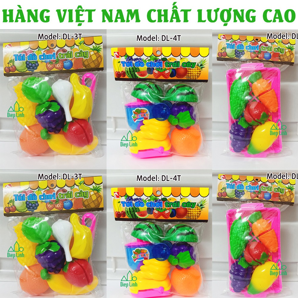 Bộ đồ chơi túi trái cây cắt