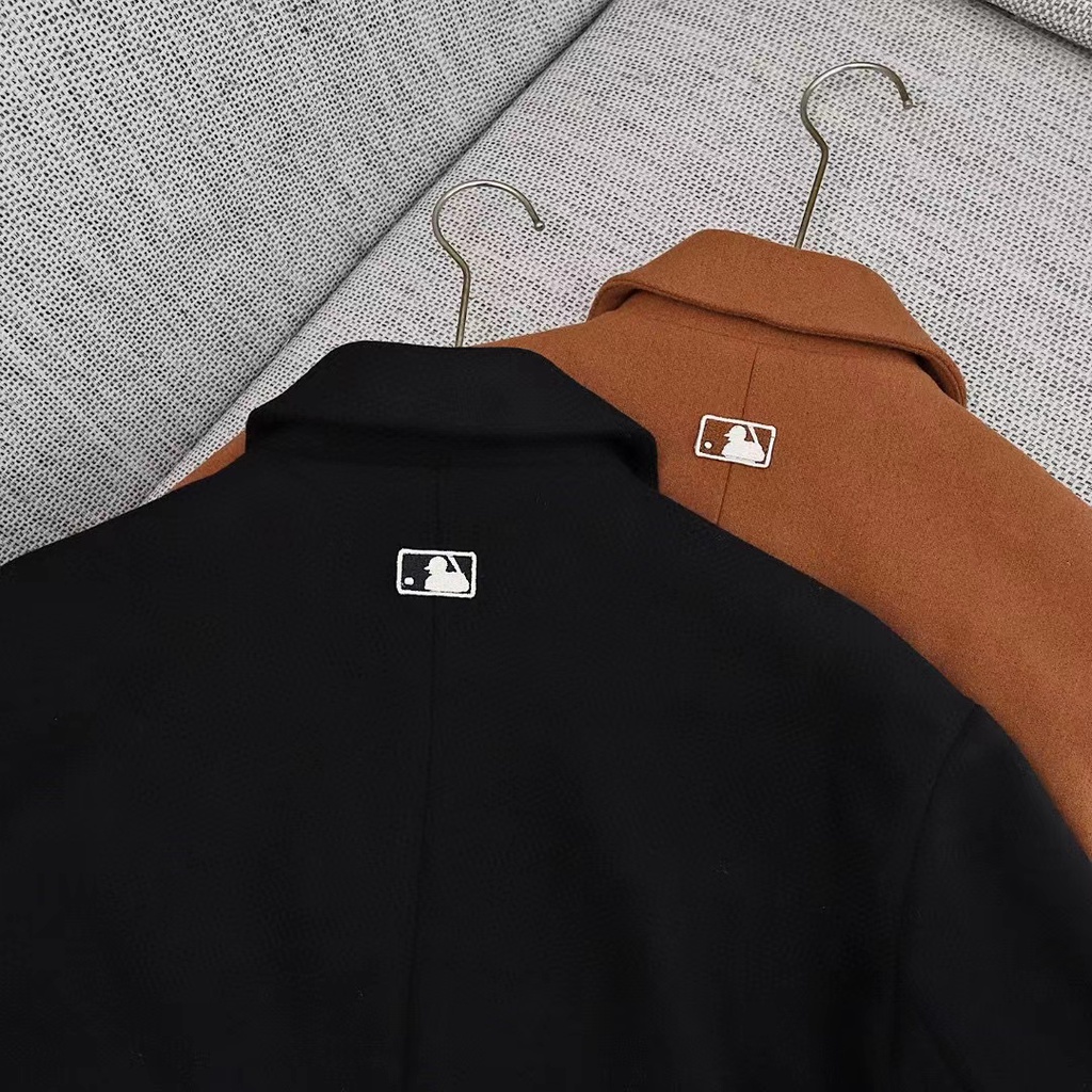 Áo Khoác Vest Thêu Chữ MLB Dáng Rộng Thời Trang Mùa Thu Hàn Quốc 2022 Cho Cặp Đôi