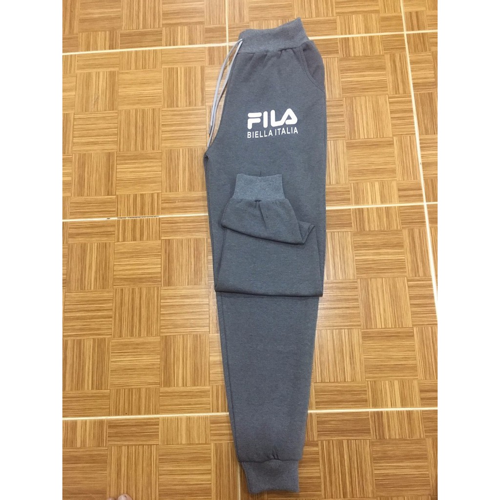 Quần thể thao nam nữ Fila kem hình thât | BigBuy360 - bigbuy360.vn