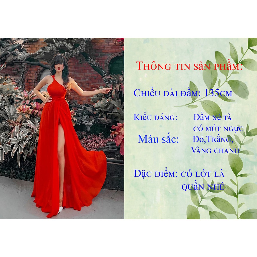 Đầm maxi sẻ tà dáng dài đi biển sông ảo phong cách thời trang XUKA-DRESS MT030-chất Voon siêu đẹp cao cấp