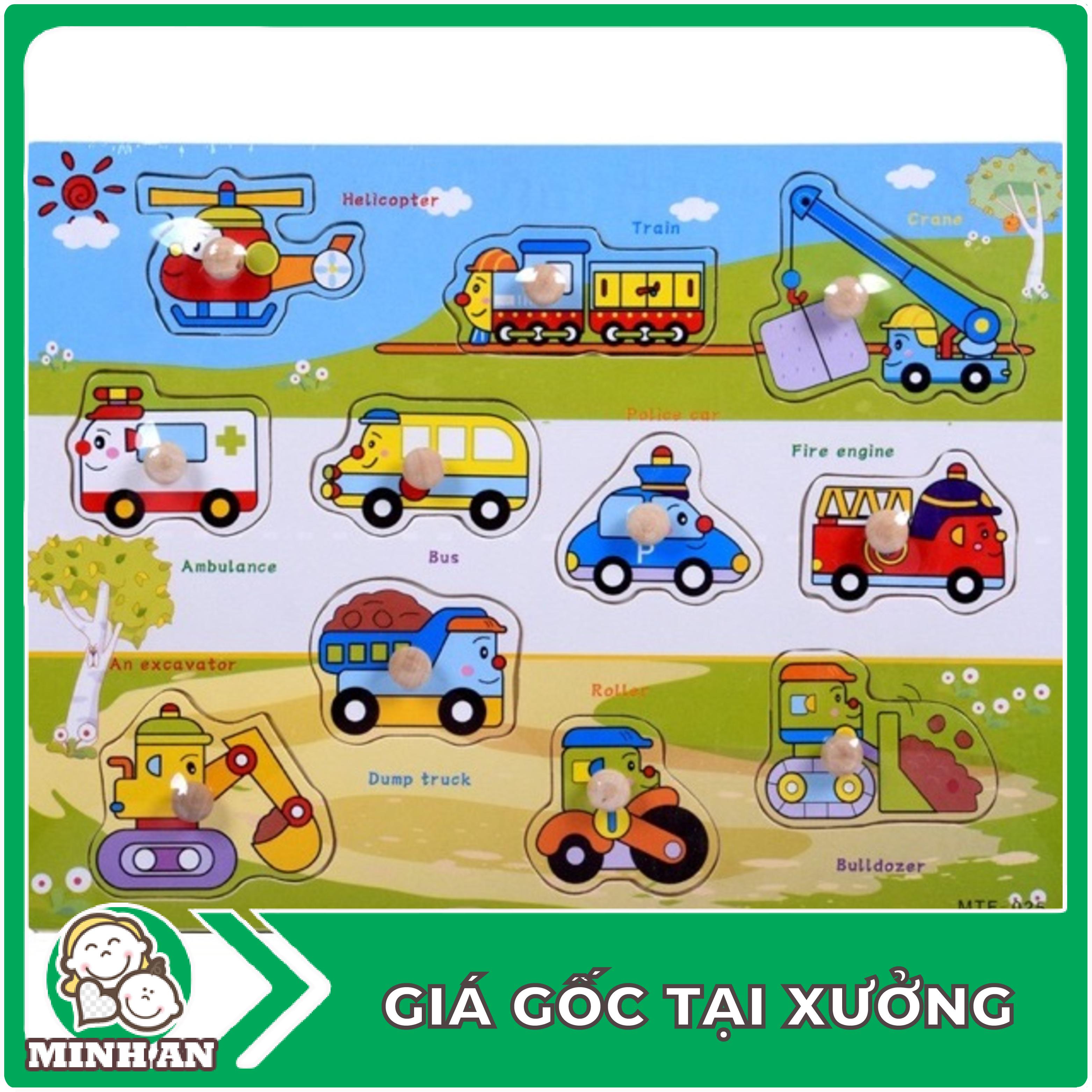 ❀ ❀ Bảng Gỗ Ghép Hình Có Núm: chữ cái, chữ số, mẫu đa dạng -  Phát Triển Tư Duy Cho Trẻ ❀ ❀