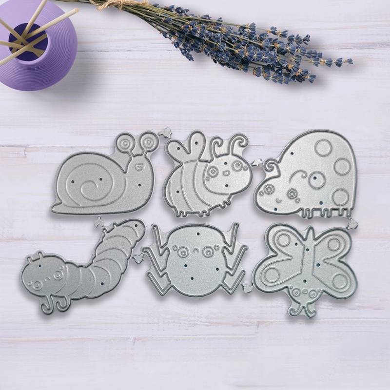 Khuôn Cắt Giấy Làm Từ Thép Carbon Hình Bọ Rùa Hoạt Hình Trang Trí Scrapbook