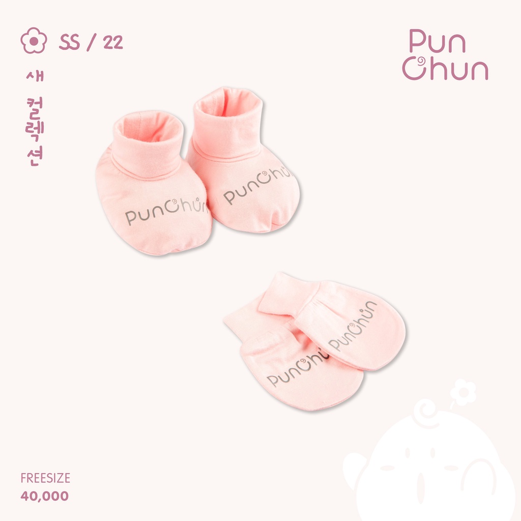 [RẺ VÔ ĐỊCH] Set bao tay bao chân sơ sinh Punchun