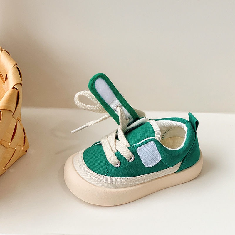 Giày Thể Thao Vải Canvas Cổ Thấp Phong Cách Hàn Quốc Thời Trang Xuân Thu Mới 2023 Dành Cho Trẻ Mẫu Giáo