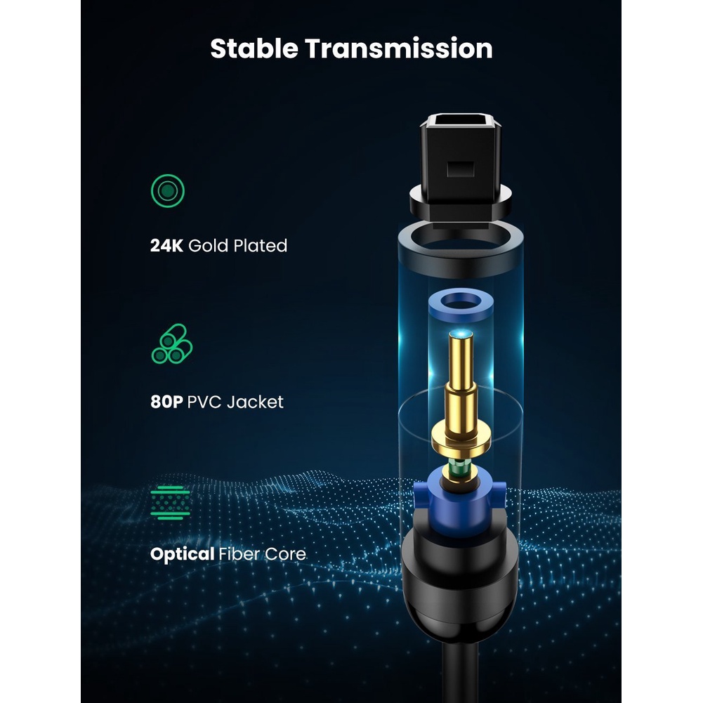 Cáp âm thanh quang dài 1m - 3m  Ugreen 70890 70891 70893