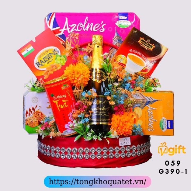 Giỏ Quà Tết 2022 Mẫu Giỏ 380 - 390 ( 8 Giỏ Quà Tết ). | BigBuy360 - bigbuy360.vn