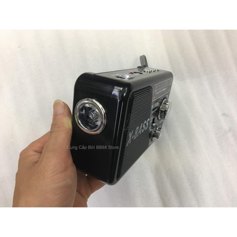 Máy nghe đài Radio FM Waxiba XB-521URT Có Kiêm Đèn Pin Loa Chạy Usb Thẻ nhớ Tiếng to Hát Hay Bắt sóng khỏe