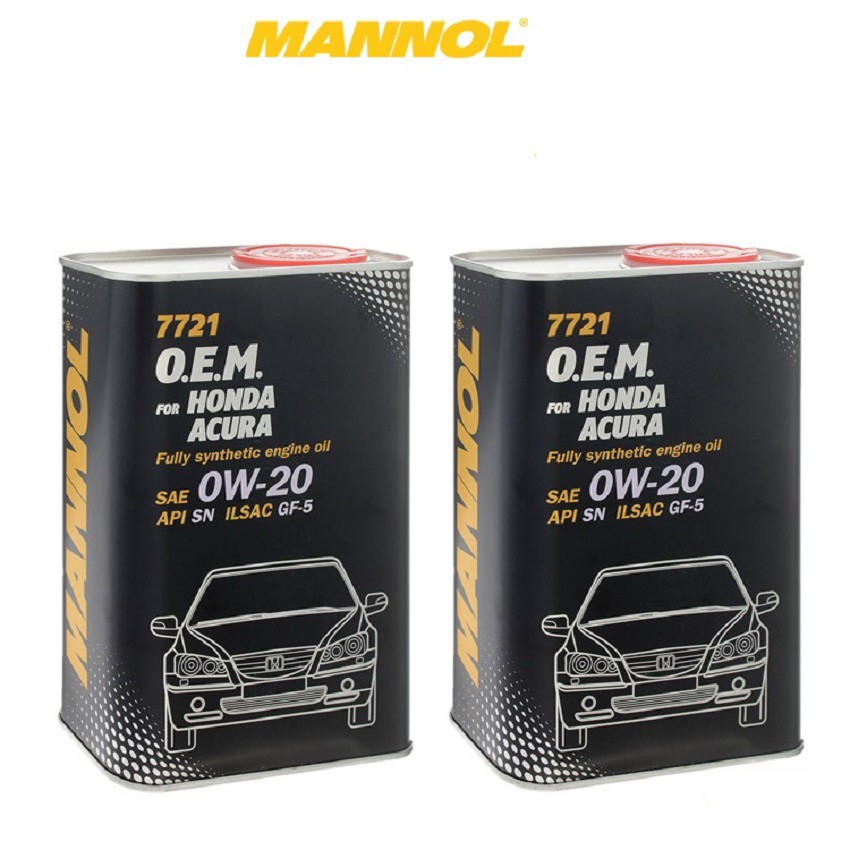 [ Cao Cấp ] Nhớt MANNOL 7721 O.E.M .Dành Cho Xe Honda; Acura 0W-20 SN/CF – 4 Lít, Sản phẩm nhập khẩu từ Đức Chính Hãng.