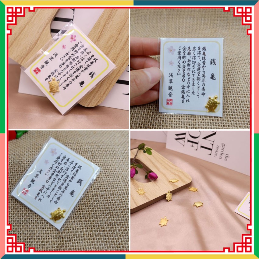 Rùa Vàng May Mắn | Kim Quy ASAKUSA vật phẩm phong thủy trong ví, ốp điện thoại để tiền vào như nước, giàu có, may mắn | BigBuy360 - bigbuy360.vn
