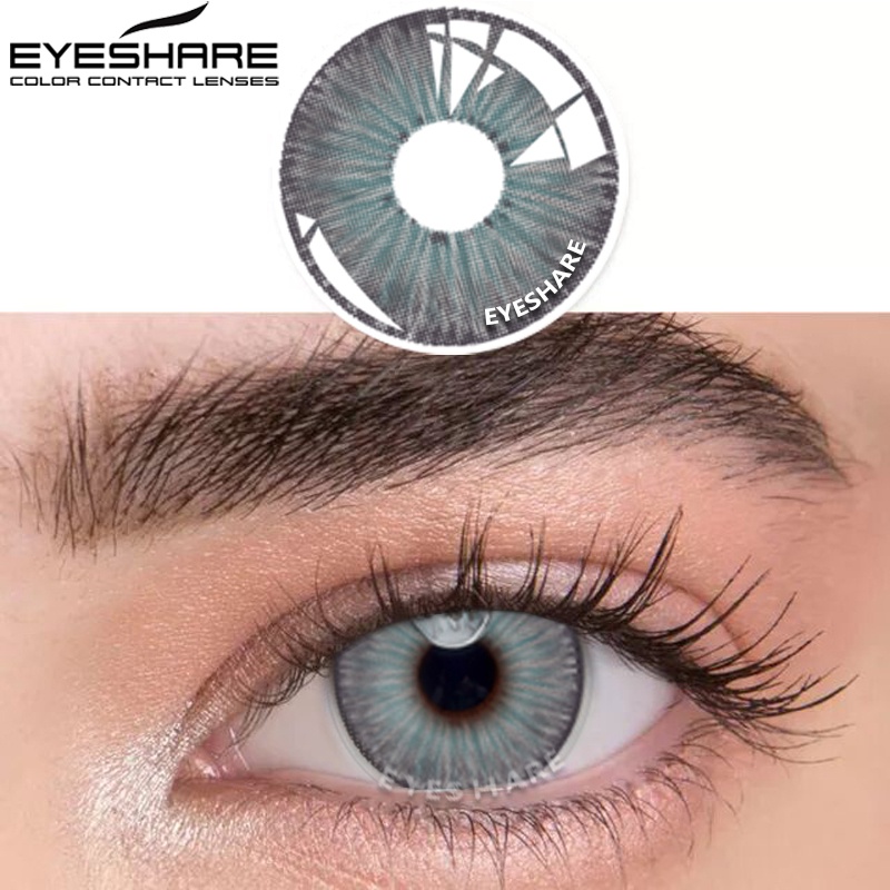 Cặp kính áp tròng EYESHARE 14.2mm nhiều màu sắc tùy chọn thời trang