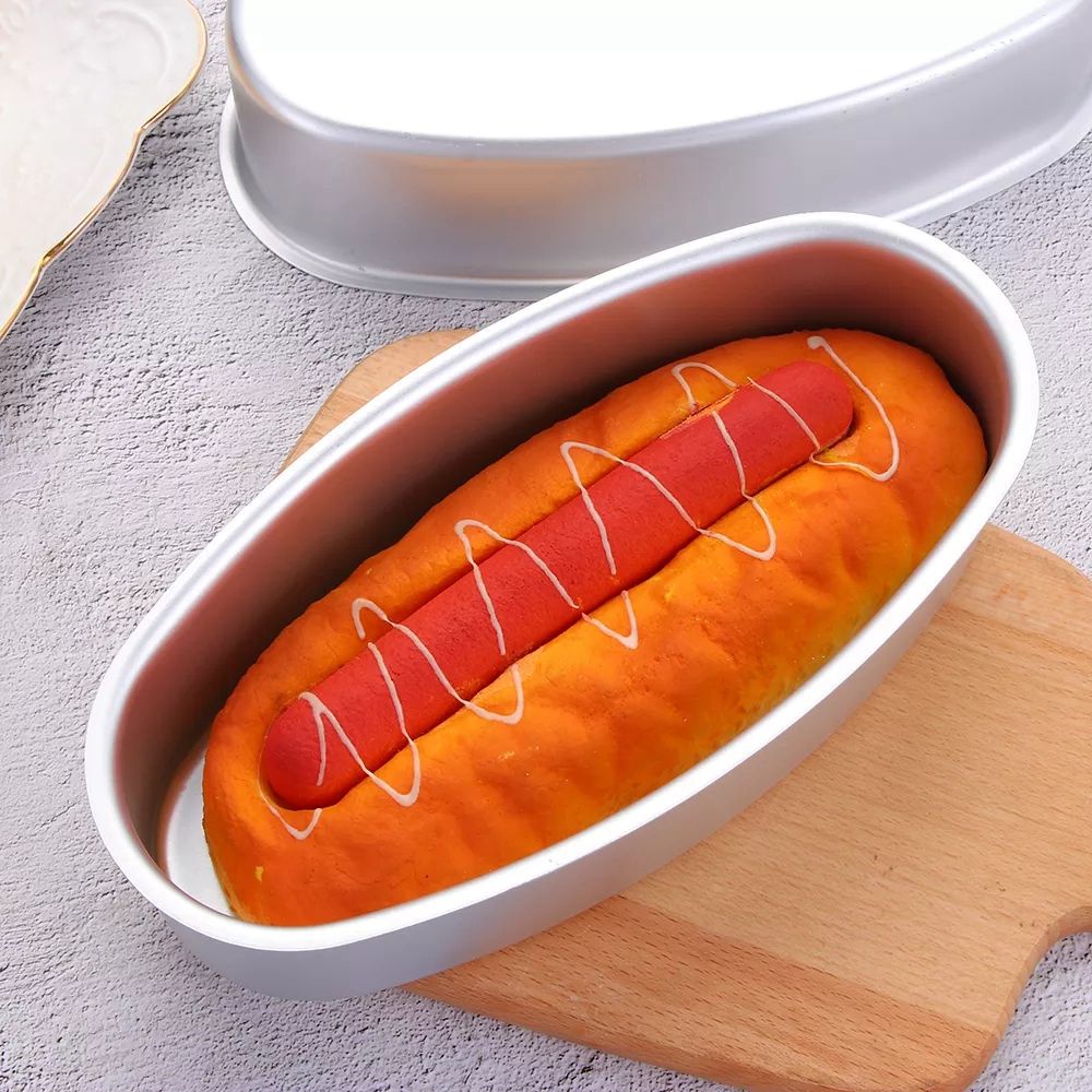 1 Khuôn Nướng Bánh Hình Oval Chống Dính Nhiều Màu Tiện Dụng