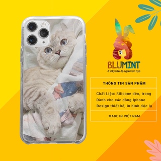Ốp lưng Cat Chú mèo lười biếng cho iPhone12promaxXS XR nữ 8plus mềm 7Plus X XR Xs Max 6 6s BLUMEW0126
