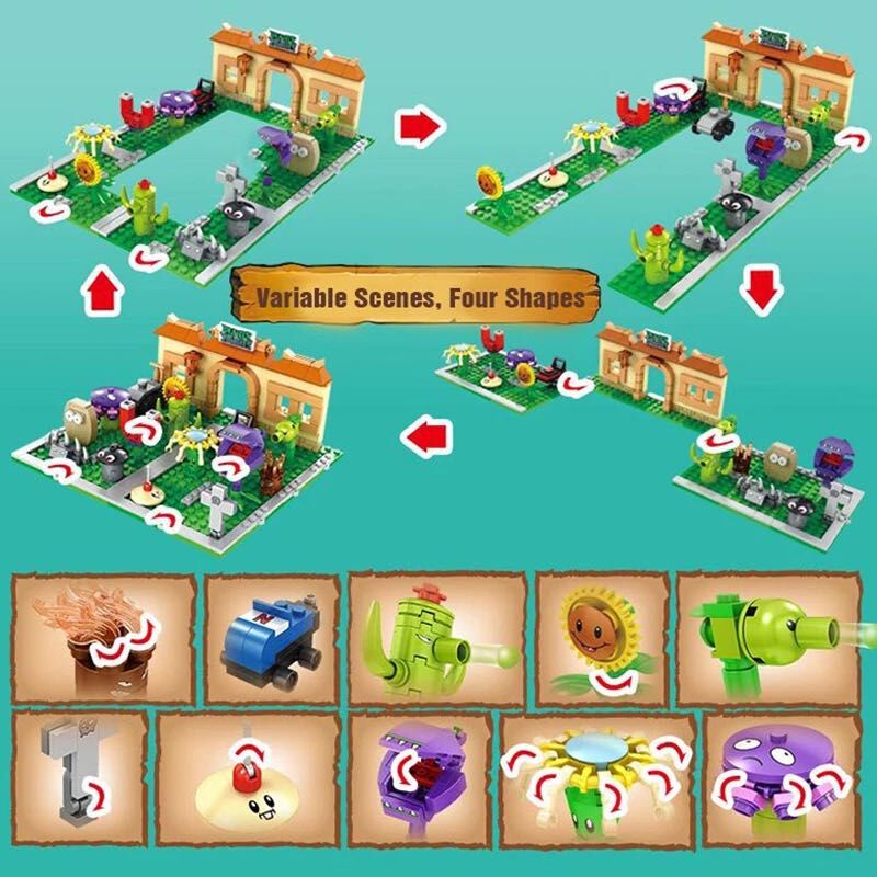 Bộ Đồ Chơi Lắp Ráp Plant Vs Zombie Dành Cho Trẻ